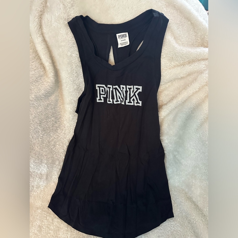 PINK black workout tank